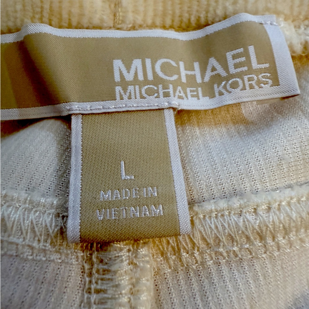 Michael Kors Cream High Rise Skinny Pant . Size L NWT - Picture 7 of 11